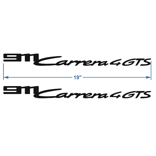 2x Porsche Porsche 911 Carrera 4 GTS Handtekening Zijdeurstickers Decals

