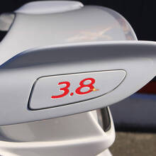 3.8 Achtervleugel inlays sticker voor Porsche GT3
 3