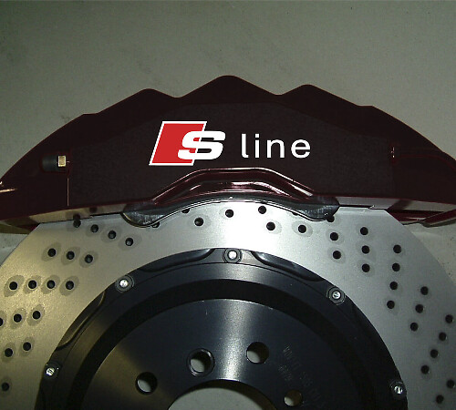 S-Line Stijl Remklauw Vinyl Decal Set van 6 voor Audi Auto's