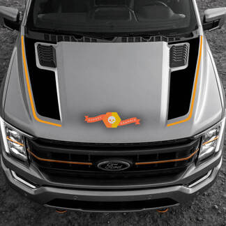 2023 Ford F-150 Tremor Hood Graphics 2022-2023+ Trim Line Ford Vinyl Stickers 2 Kleuren
