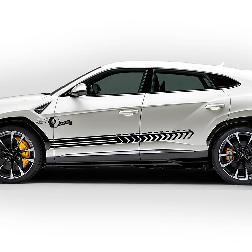 Paar Lamborghini Urus 2021 2022 2023 Zijdeuren Streep Vinyl Decal Sticker Graphics
