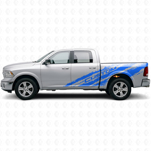 Mud Splash Aangepaste Tekst Zij Vinyl Decal Kit voor Dodge Ram 1500 Rebel_2