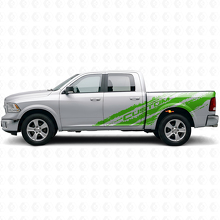 Mud Splash Aangepaste Tekst Zij Vinyl Decal Kit voor Dodge Ram 1500 Rebel_3