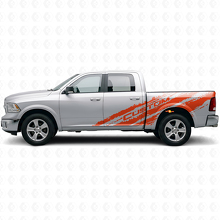 Mud Splash Aangepaste Tekst Zij Vinyl Decal Kit voor Dodge Ram 1500 Rebel_4
