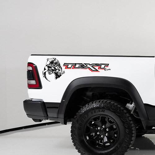 TRX Dinosaur Eten Achterzij Vinylstickers voor Dodge Ram TRX