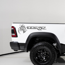 TRX Dinosaur Eten Achterzij Vinylstickers voor Dodge Ram TRX_2