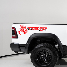 TRX Dinosaur Eten Achterzij Vinylstickers voor Dodge Ram TRX_3