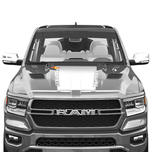 Blackout Stripe Motorkap Vinyl Decal Sticker voor Dodge Ram 1500 TRX 2019+_2