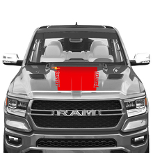 Blackout Stripe Motorkap Vinyl Decal Sticker voor Dodge Ram 1500 TRX 2019+_3