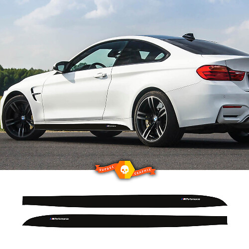M Performance Strepen Zijpaneel Vinyl Sticker voor BMW M3