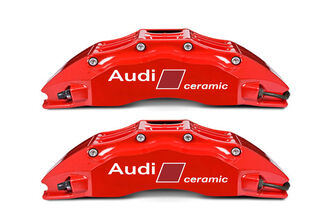 2 Audi Carbon keramische stickers remmen RS4 RS6 RS7 S8 Q7 stickers