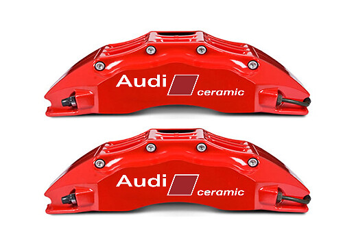 Audi keramische remklauw vinyl decal set voor Audi auto’s