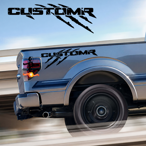 CUSTOMR Versleten Klauw Paar Bedzijde Vinyl Sticker voor Ford F-150