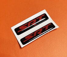 2x SRT rood en zwart Challenger/Charger/Durango sleutelhangerinleg embleem koepelvormige sticker sticker
 3