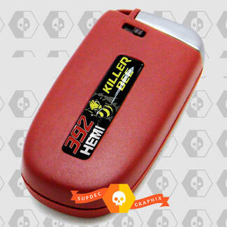 2x 392 HEMI Killer Bee Challenger/Charger/Durango Key Fob Inlays embleem koepelvormige sticker
