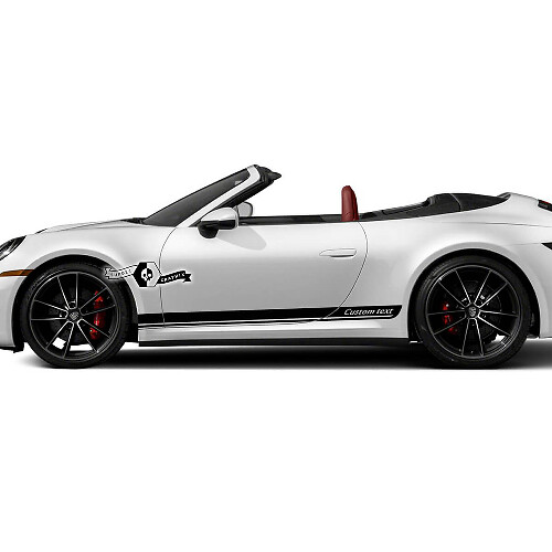 2 Porsche 911 Porsche Carrera Rocker Panel Side Trim Stripes Deuren Kit Decal Sticker
