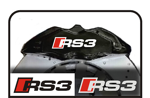 RS3 Remklauw Vinyl Decal Kit voor Audi