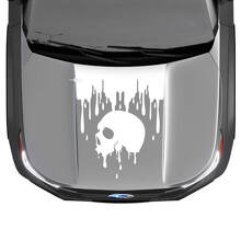 Motorkap Skull Blood Graphics Vinyl Stickers Decals passen op Subaru Forester
 2