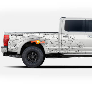 2x Sticker voor Ford F-150 F-250 F-350 Ford Super Duty Tremor Splash Wrap Stickers Truck Bed Side
