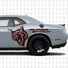 Wildcat Super Stock zijvinyl decal set voor Dodge Challenger of Charger_2