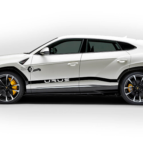 Paar Lamborghini Urus 2021 2022 2023 Zijdeuren Logo Stripe Vinyl Decal Sticker Graphics
