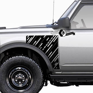 Paar Ford Bronco Everglades Style Side Panel Vinyl Decal Sticker Graphics Kit 3
