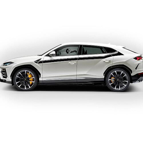 Paar Lamborghini Urus 2021 2022 2023 Side Doors Up Flag Stripe Vinyl Decal Sticker Graphics
