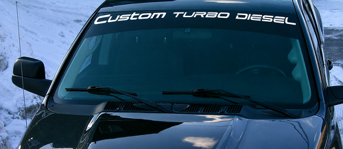 Sticker voor Ram Truck CUMMINS TURBO DIESEL WINDSCHERM Vinyl Sticker