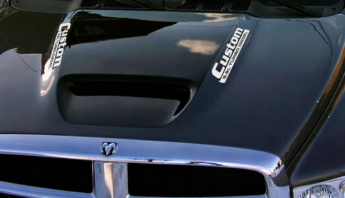 Cummins Custom 5.9L / 6.7L Turbo Diesel Pair — Vinylsticker (motorkap) voor Dodge Ram 1500