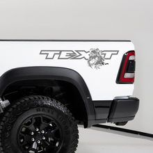 TRX Eating Raptor Bedside Vinyl Sticker voor Dodge Ram 1500_2