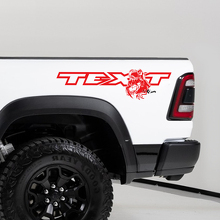 TRX Eating Raptor Bedside Vinyl Sticker voor Dodge Ram 1500_3