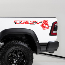 Custom Tekst Bedkant Vinyl Decal Kit voor Dodge Ram TRX 2020-2023_3