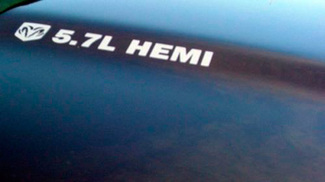 STICKERS VOOR Dodge HEMI 5.7 liter Ram Truck Racing Hood stickers stickers