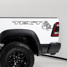 T-Rex Eet Raptor Achterzij Vinyl Stickerset voor Dodge Ram TRX 2020-23_2