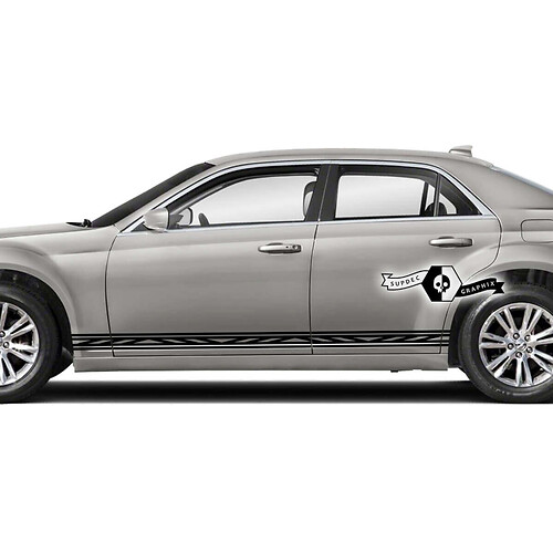 2X Chrysler Touring Rocker Panel Grafische Auto Vinyl Decals Stickers
