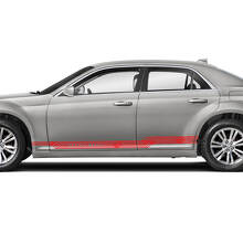 2X Chrysler 300 2022 2023 Logo Moderne Touring Rocker Panel Grafische Auto Vinyl Decals Stickers
 3