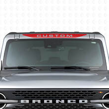 Aangepaste Vinylsticker Voorruitbanner voor Musclecar Horse_4