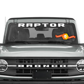 Bronco Raptor Logo Vinyl Sticker Voorruit Banner
