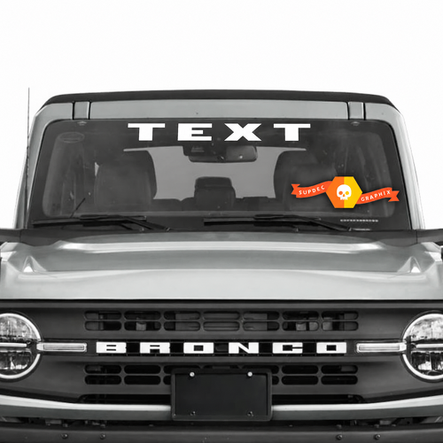 Custom Tekst Voorruitbanner Vinyl Sticker Decal voor Musclecar pk truck 12989