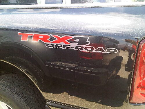 TRX4 Off Road 4x4 Vinylsticker Set voor Dodge Dakota Truck Zijkant