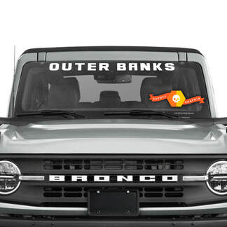 Bronco Outer Banks Logo Vinyl Sticker Voorruit Banner
