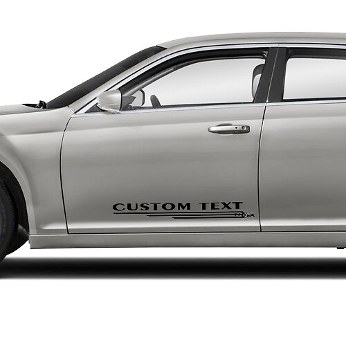 Aangepaste Deur Tekst Grafieken Auto Vinyl Decals Stickers voor Chrysler 300 1