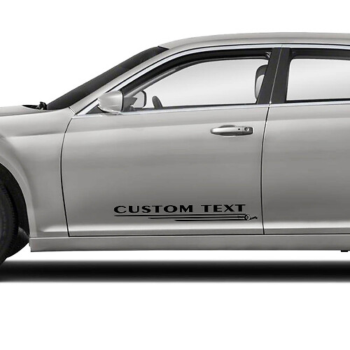 Aangepaste Deur Tekst Grafieken Auto Vinyl Decals Stickers voor Chrysler 300