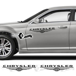 Paar Chrysler 300 2021 2022 2023 Logo Deuren Graphics Car Vinyl Decals Stickers
