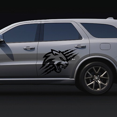 Krassen Klauwen WildCat Logo Deurgrafieken Autovinyllstickers voor Dodge Durango SRT