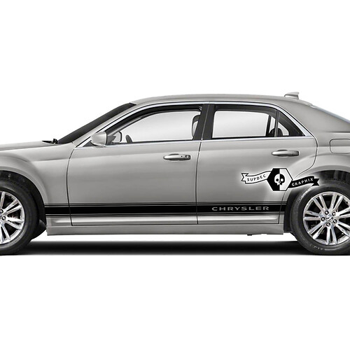 Paar Chrysler 300 Touring Rocker Panel Graphics Car Auto Line Trim Vinyl Decals Stickers
