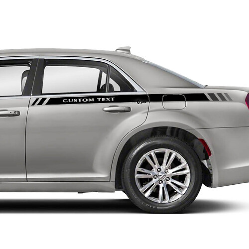 Aangepaste tekst achterste zijstrook vinylstickers voor Chrysler 300