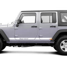 Paar Jeep Wrangler Retro All Over The Car Length Decal Sticker Side Doors down Graphics Wrangler JK 2 of 4 Door
 2