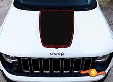2022 Jeep Cherokee Trailhawk zwart satijn vinyl kap sticker sticker afbeelding
 2
