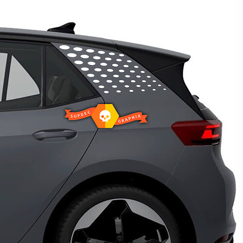 Shrinking Dots Bedside Vinyl Decal Kit voor Volkswagen ID.3